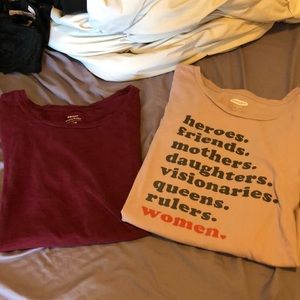 Lot of two everyday tees